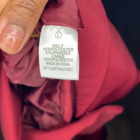 Fashion Nova | Remy Skirt Set | Dark Red | size Large - Picture 7 of 10